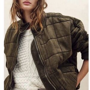Free People Quilted Dolman Jacket